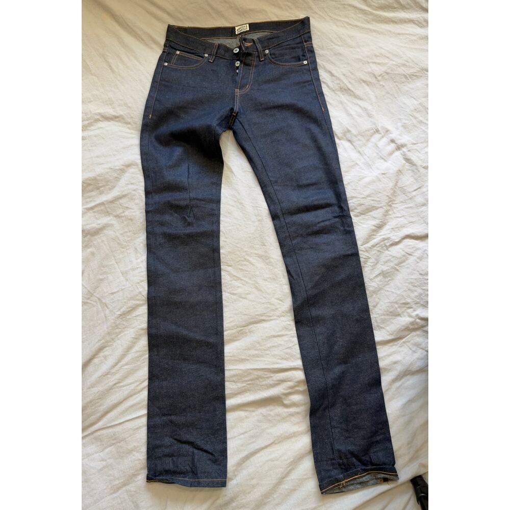 Naked & Famous Denim Men’s Straight Dark Indigo Jeans